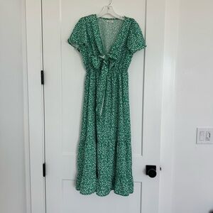 Bohme Green Floral Women's Dress